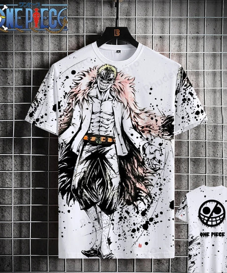 Luffy One Piece 3D Printed T-Shirt – Unisex Summer Anime Tee