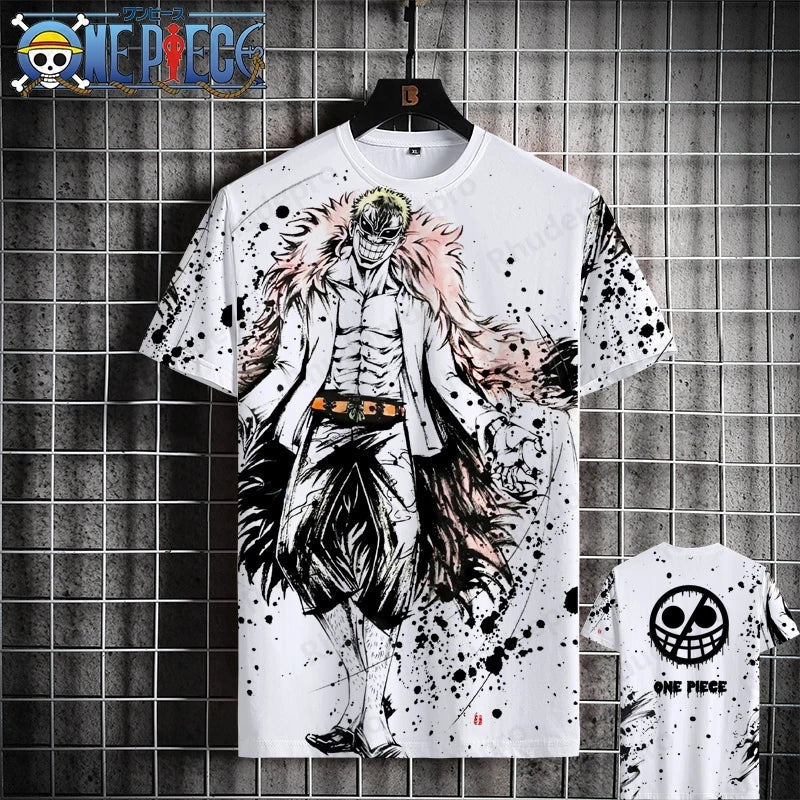 Luffy One Piece 3D Printed T-Shirt – Unisex Summer Anime Tee