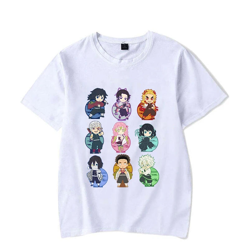 New Fashion Demon Slayer T Shirt Funny Anime Print T Shirt Anime Graphic Tee Shirt Unisex Casual Plus Size Tops
