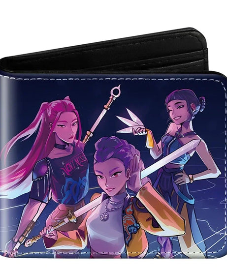 Devil Hunter Pu Anime Print Short Mini Wallet Rumi Mira Zoey Saja Boys Figure Change Storage Bag Birthday Gift