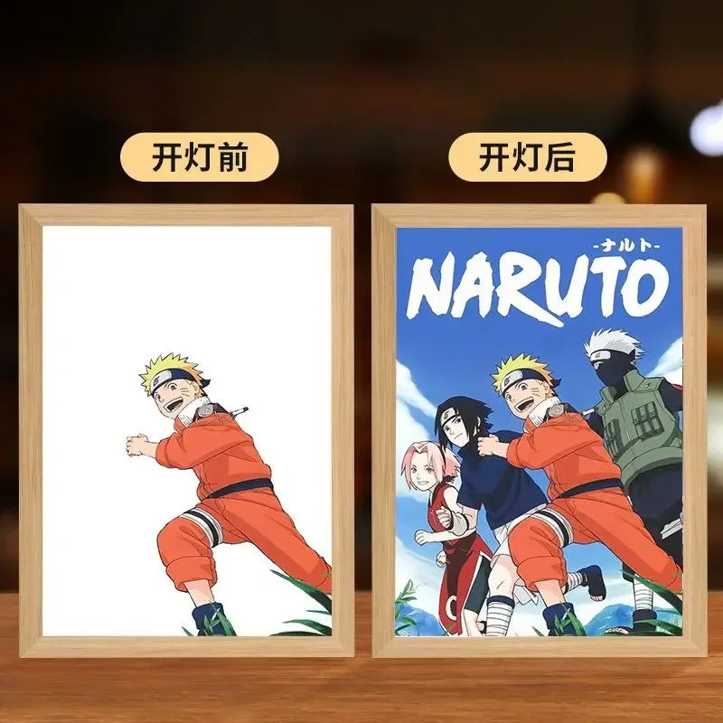 Naruto LED Night Light – Kakashi, Sasuke & Madara Anime Bedroom Lamp Gift