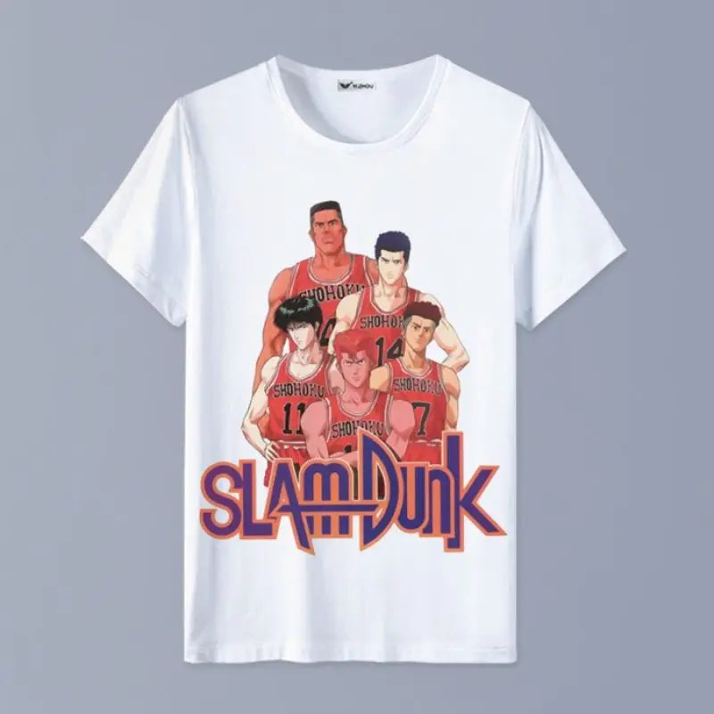 Slam Dunk T-shirt Sakuragi Hanamichi Akagi Haruko Rukawa Kaede Mitsui Hisashi Ryota anime basketball short-sleeved clothes gift