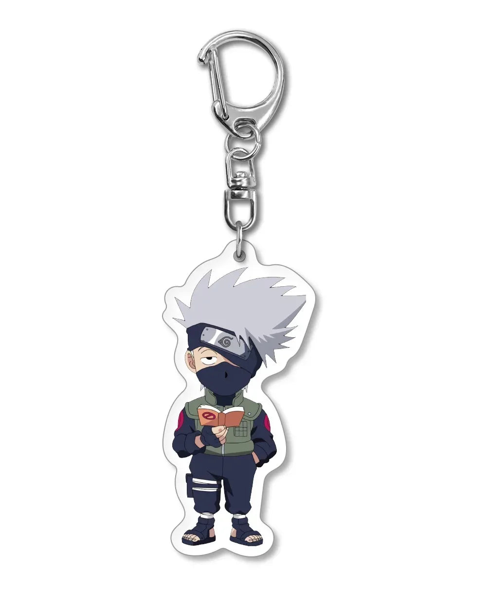 Naruto Keychain Key Accessories Acrylic Key Holder Kakashi Key Chain Ring Jewelry Bag Pendant for Girl Trinket Gift New