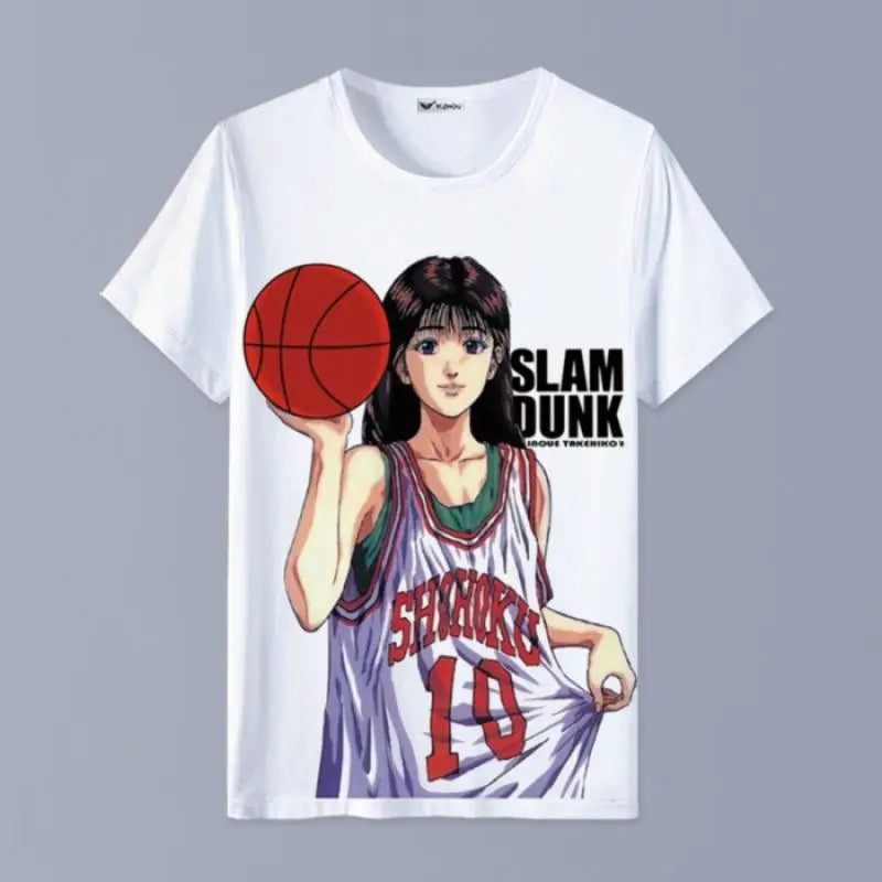 Slam Dunk T-shirt Sakuragi Hanamichi Akagi Haruko Rukawa Kaede Mitsui Hisashi Ryota anime basketball short-sleeved clothes gift