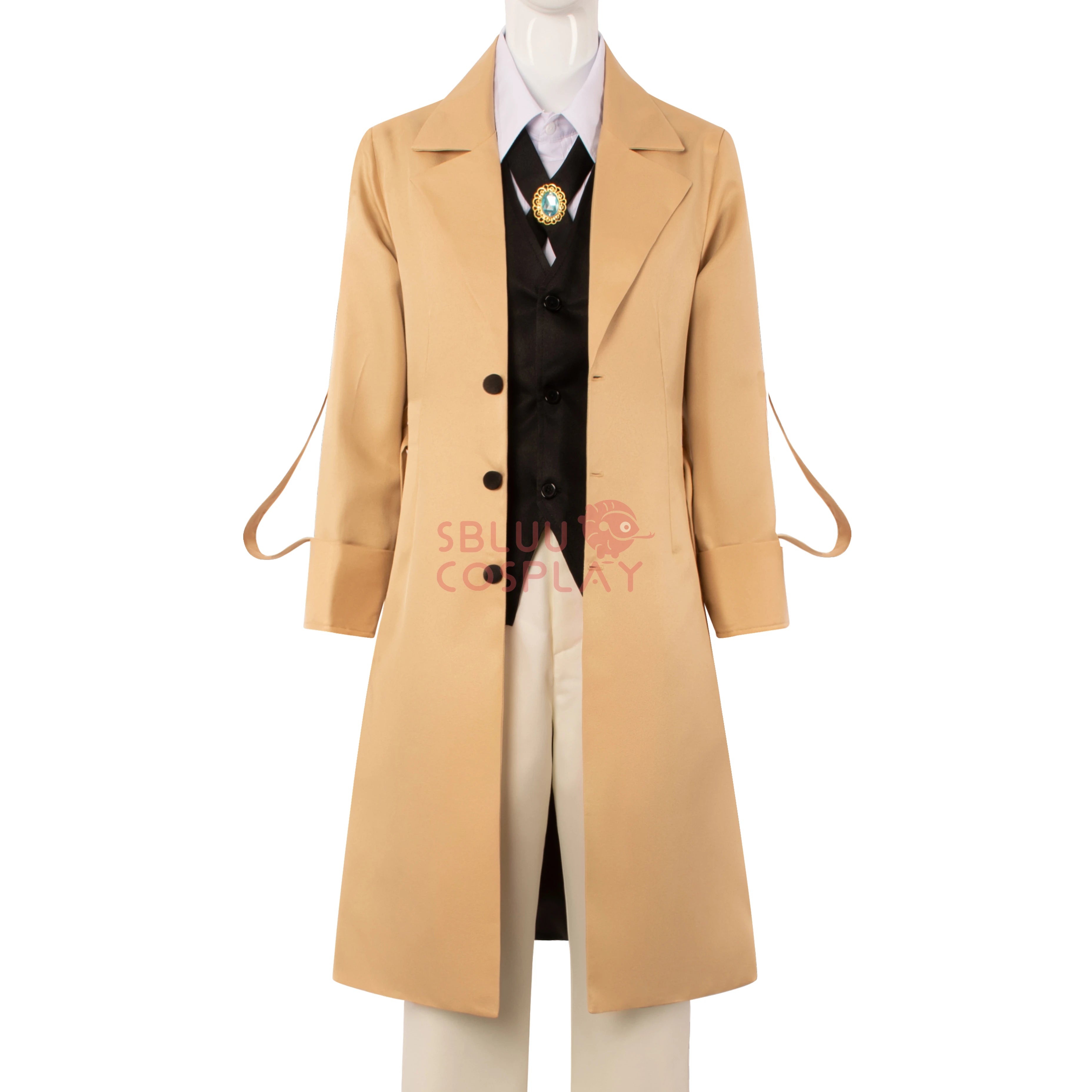 Cosplay Osamu Dazai Cosplay Costume Long Jacket Coat Halloween Christmas Costume