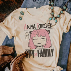 Anya Spy x Family Retro Grunge Graphic T-Shirt – Kawaii Pop Culture Tee