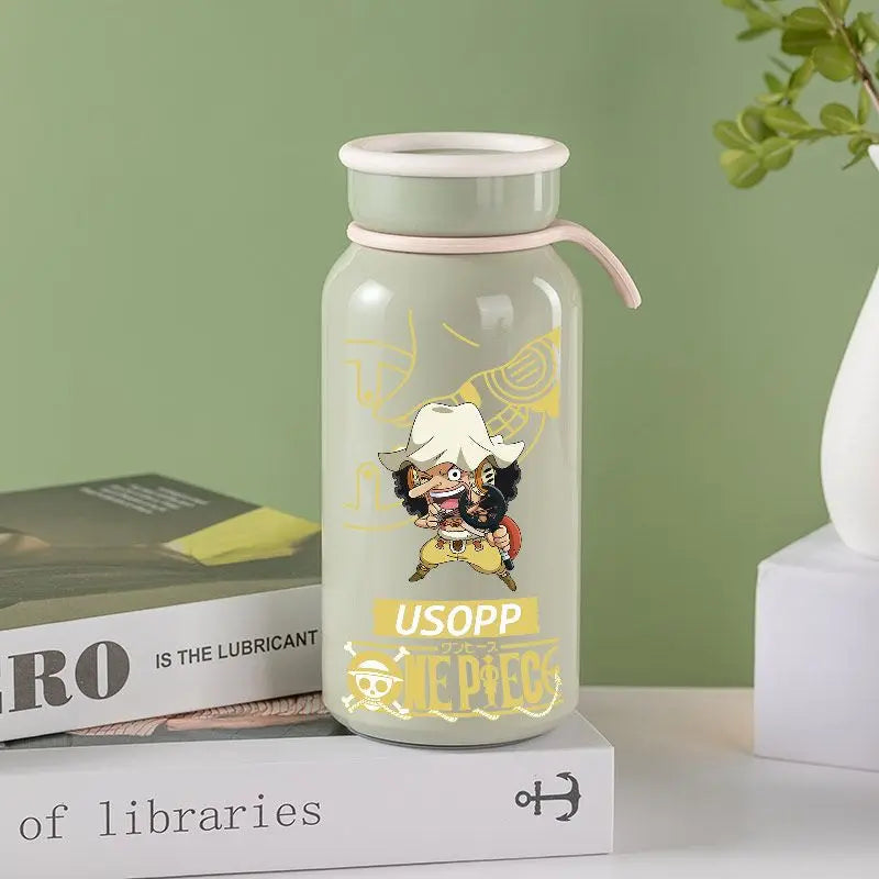 Anime One Piece Monkey D. Luffy Roronoa Zoro Nami Usopp Chopper Nico Robin Franky Insulated Cup Drinking Cup Anime Cup