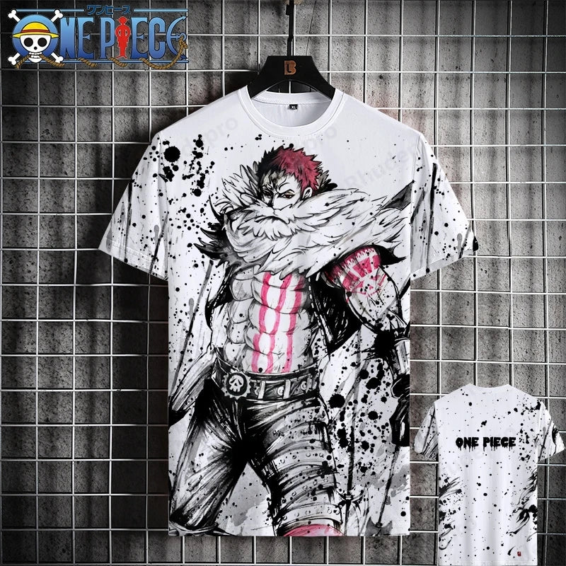 Luffy One Piece 3D Printed T-Shirt – Unisex Summer Anime Tee