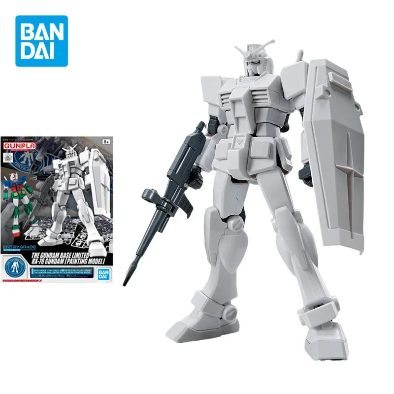 Model Kit Assemble Figure EG RX-78-2 Gundam Colorless Version Anime Characters Action Dolls Children's Toys