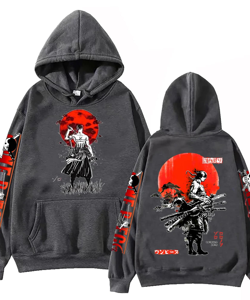 Hot Anime Zoro Hoodie Harajuku Hip Hop Pullover Tops Sweatshirt Gift