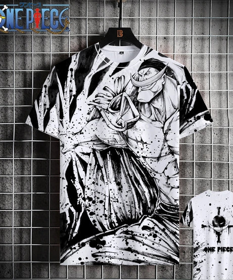 Luffy One Piece 3D Printed T-Shirt – Unisex Summer Anime Tee