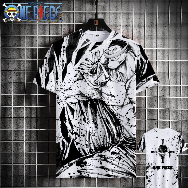 Luffy One Piece 3D Printed T-Shirt – Unisex Summer Anime Tee