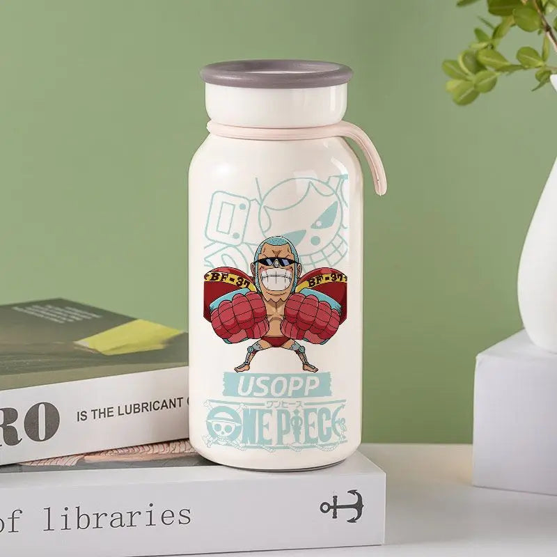 Anime One Piece Monkey D. Luffy Roronoa Zoro Nami Usopp Chopper Nico Robin Franky Insulated Cup Drinking Cup Anime Cup