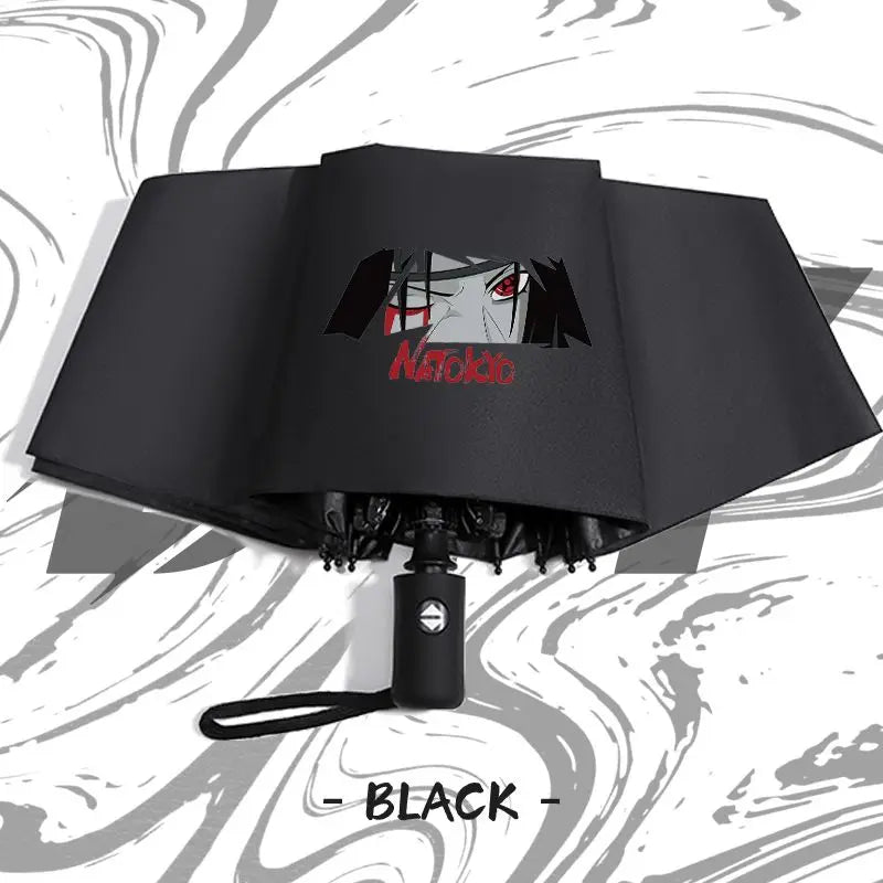 Naruto anime peripheral automatic umbrella Naruto Namikaze Minato Uchiha Itachi Kakashi Haruno Sakura sunshade umbrella gift