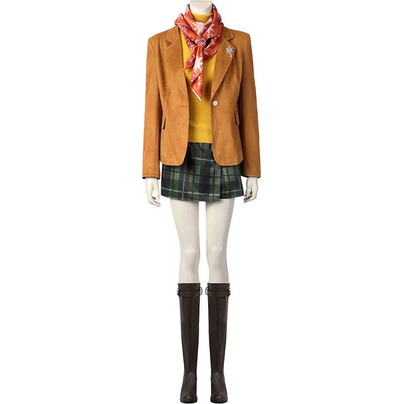 Game Resident 4 Remake Ashley Graham Evil Cosplay Costume Shoes Orange Jacket Coat Halloween Carnival Party Role Disguise Clothe