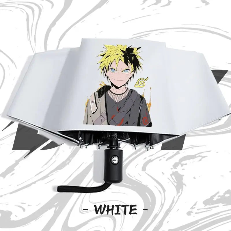Naruto anime peripheral automatic umbrella Naruto Namikaze Minato Uchiha Itachi Kakashi Haruno Sakura sunshade umbrella gift