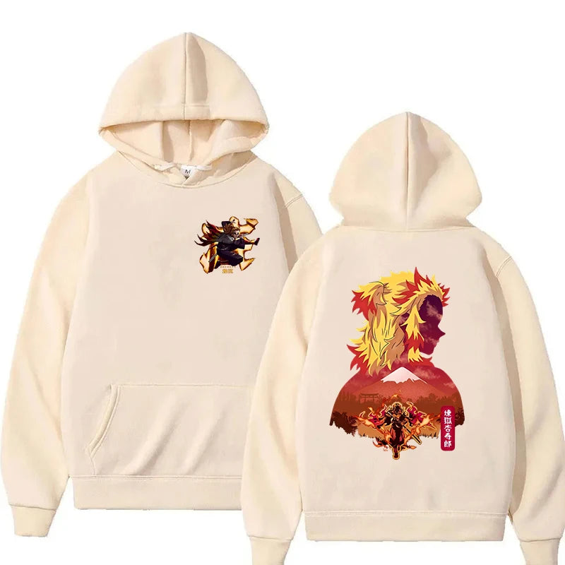 New Anime Rengoku Kyoujurou Printed Hoodies Men/women Sweatshirts Casual Fashion Y2K Fleece Hoodie Personality Pullover