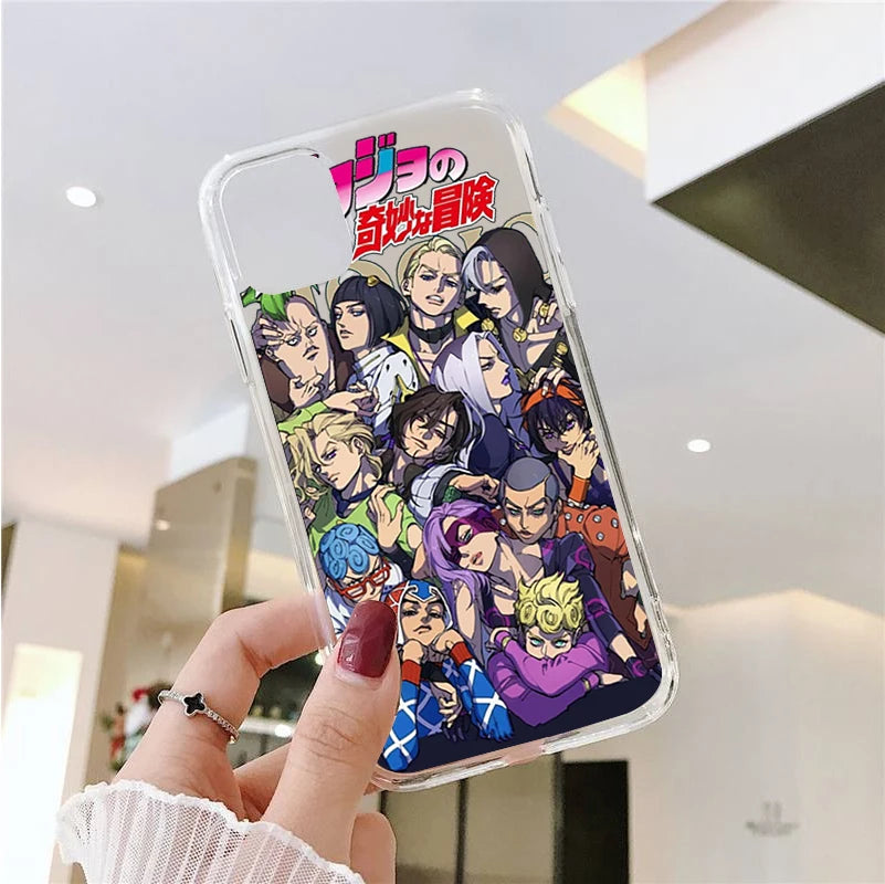 JoJo's Bizarre Adventure JoJo Anime Phone Cover For iPhone 11 12 13 14 15 16 17 Pro Max 16 15 14 Plus 17AIR Soft Silicone Case