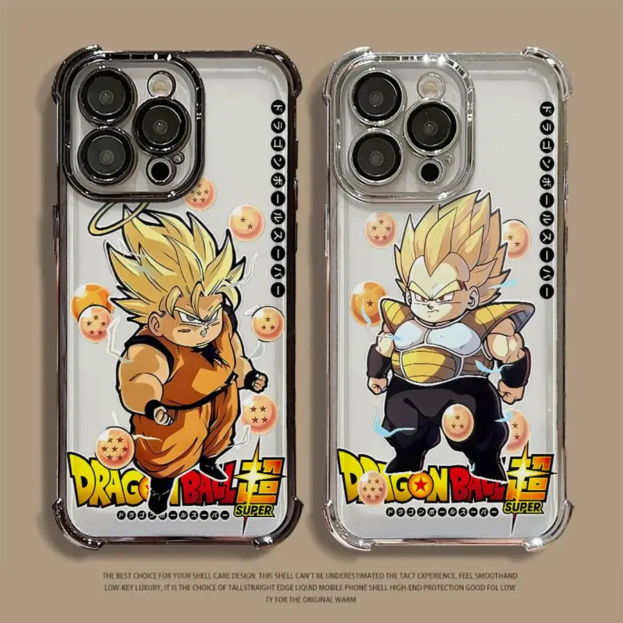 Dragon Ball Z Anime Phone Case – Soft Shell for iPhone 11–16 Pro Max & Plus
