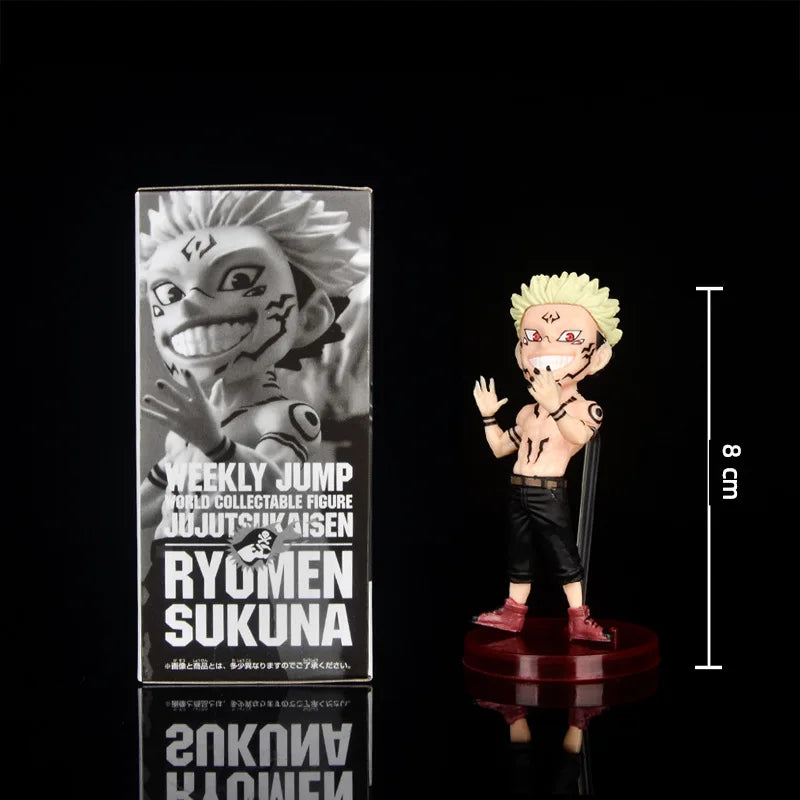 9cm 2pcs Jujutsu Kaisen Fushiguro Megumi Satoru Gojo Itadori Yuji Ryomen Sukuna Action Figure Toys Collection Christmas Gift