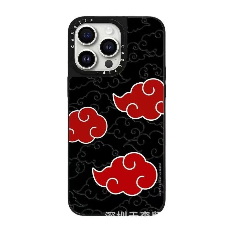 One Piece x Naruto Mirror Phone Case – Anti-Fall Collection for iPhone 16 Pro Max
