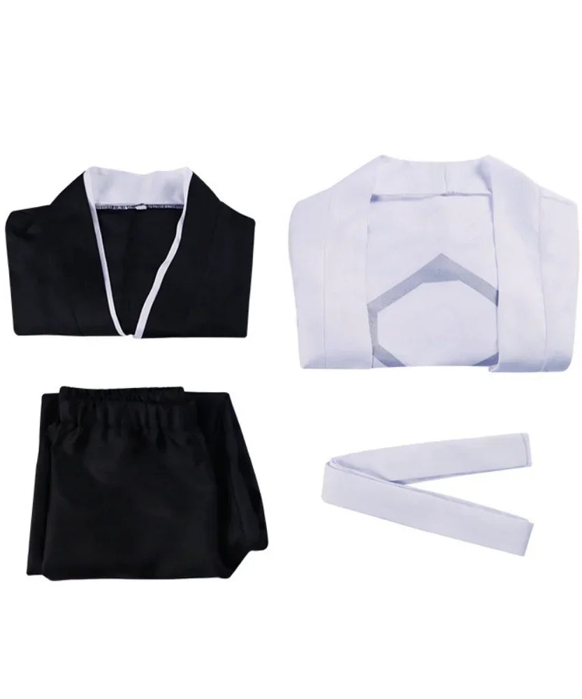 Anime Bleach Aizen Sousuke Cosplay Costume Wig Sets Bleach Thousand Year Blood War Gotei 13 Team 5 Captain Robe Kimono Outfits
