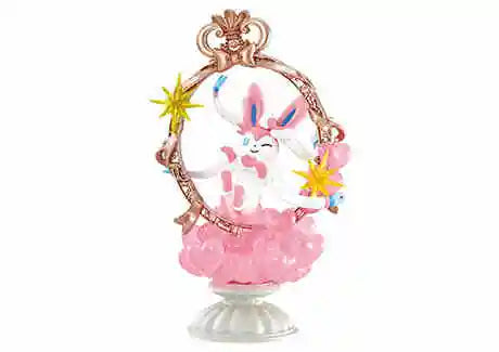 Original Re-ment Pokemon Decorative frame Collection Pikachu Sylveon Ceruledge Suicune Anime Action Figure Model Toys Gift