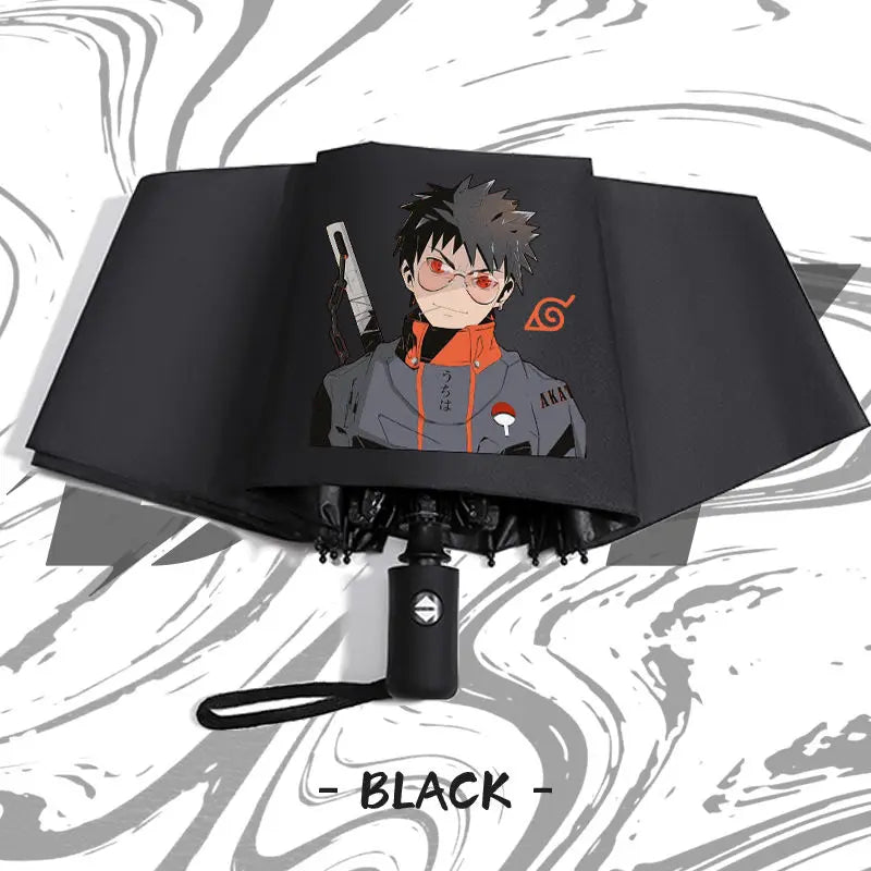 Naruto anime peripheral automatic umbrella Naruto Namikaze Minato Uchiha Itachi Kakashi Haruno Sakura sunshade umbrella gift