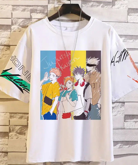 Anime Summer Jujutsu Kaisen T-Shirt Gojo Satoru Clothes Men and Women Fashion T Shirts Short Sleeves Casual Tops birthday gifts