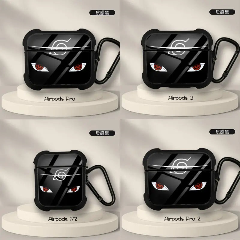 Naruto Anime AirPods Case – Sasuke & Obito Design for AirPods Pro/3