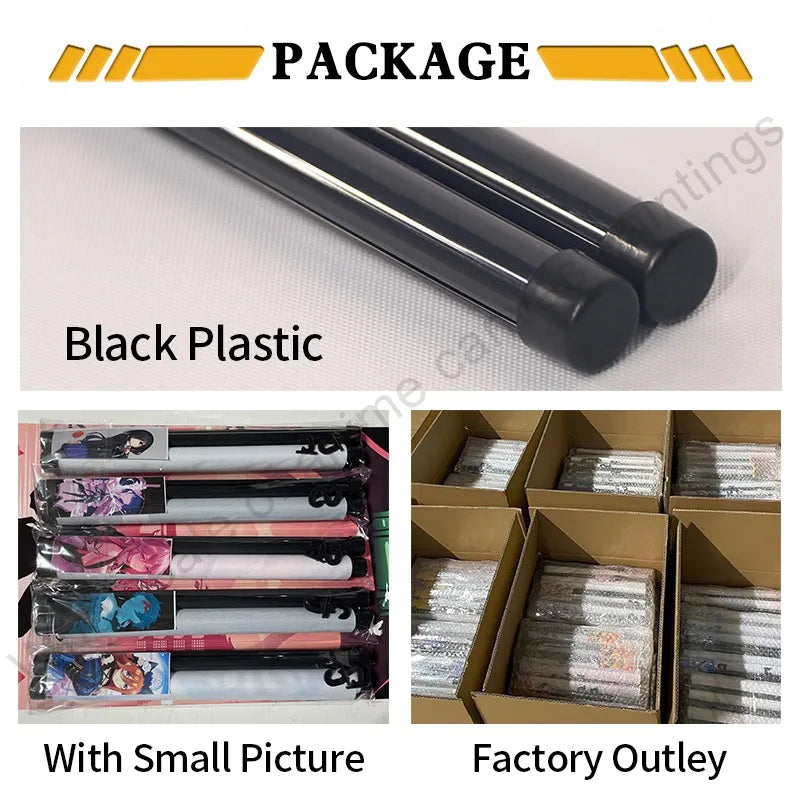 Naruto Villains Wall Scroll – Akatsuki Zetsu, Obito & Pain Canvas Poster