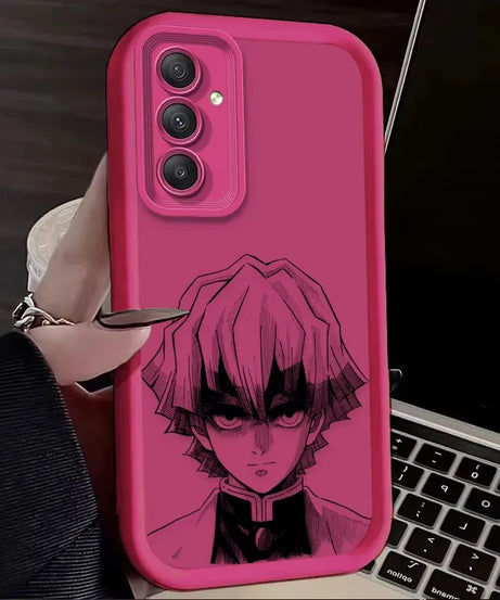 Anime A-Agatsuma Z-Zenitsu Phone Case For Samsung Galaxy A14 A15 5G S21 S22 S23 S24 S25 5G FE Plus Ultra A25 A35 A52 A53 A54 A55
