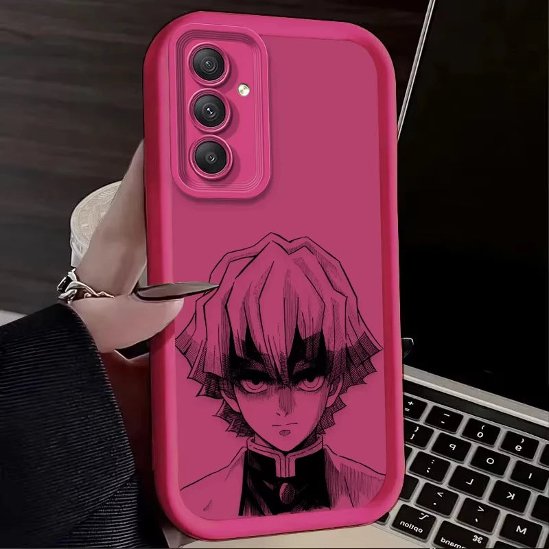 Anime A-Agatsuma Z-Zenitsu Phone Case For Samsung Galaxy A14 A15 5G S21 S22 S23 S24 S25 5G FE Plus Ultra A25 A35 A52 A53 A54 A55