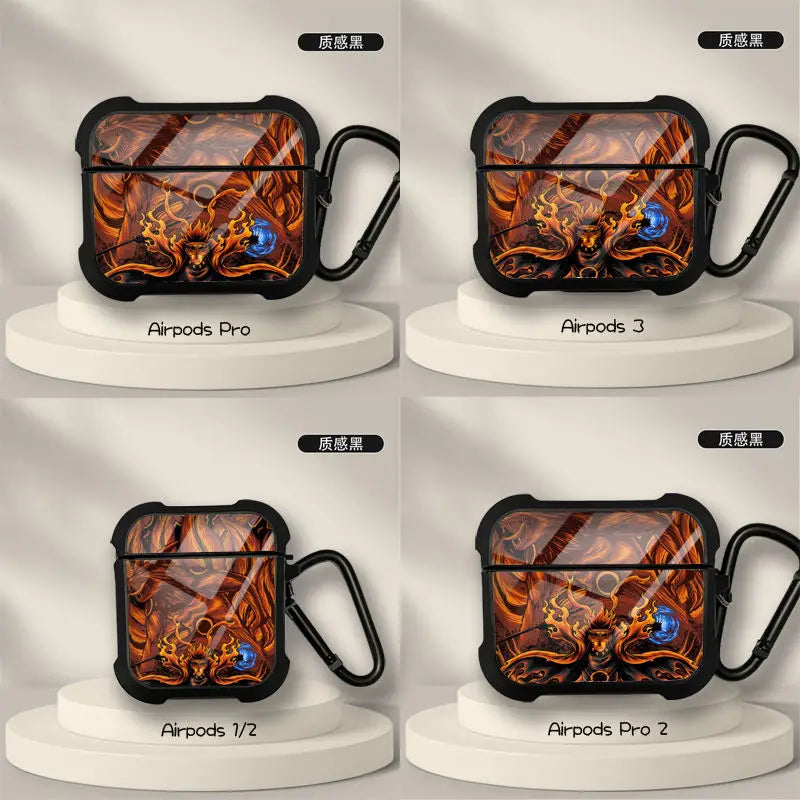Naruto Anime AirPods Case – Sasuke & Obito Design for AirPods Pro/3