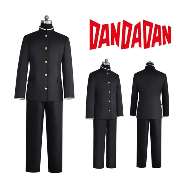Dandadan Okarun (Ken Takakura) Cosplay Costume — Gakuran Uniform & Wig