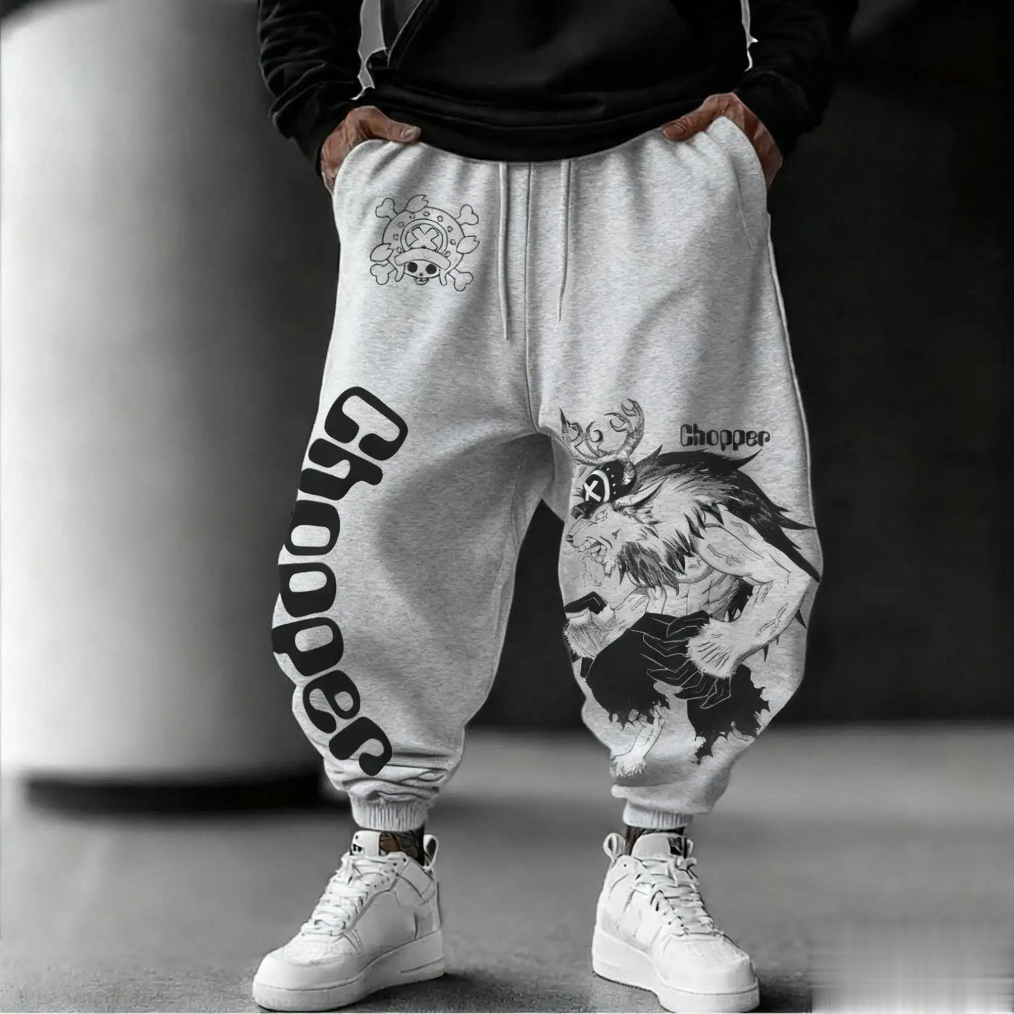 One Piece Tony Chopper Sweatpants Men's Sports Pants Joggers Casual Anime Print Streetwear Hip Hop Trousers New Autumn Winter