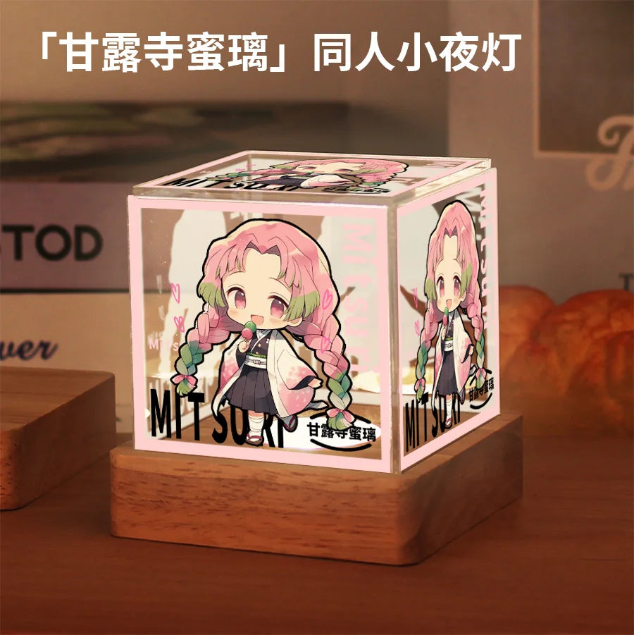 Demon Slayer Night Light – Muichiro & Mitsuri Cosplay LED Lamp Gift