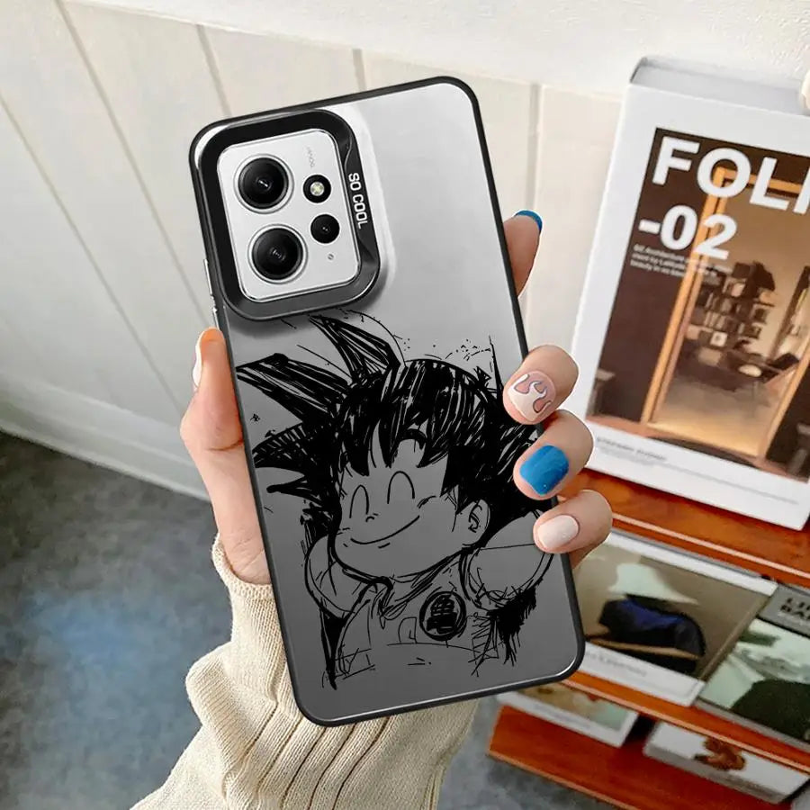 Cute Dragon Ball Goku Shell Phone Case for Xiaomi Redmi Note 10s 10 11 Pro 12 13 14 Pro Plus 11s