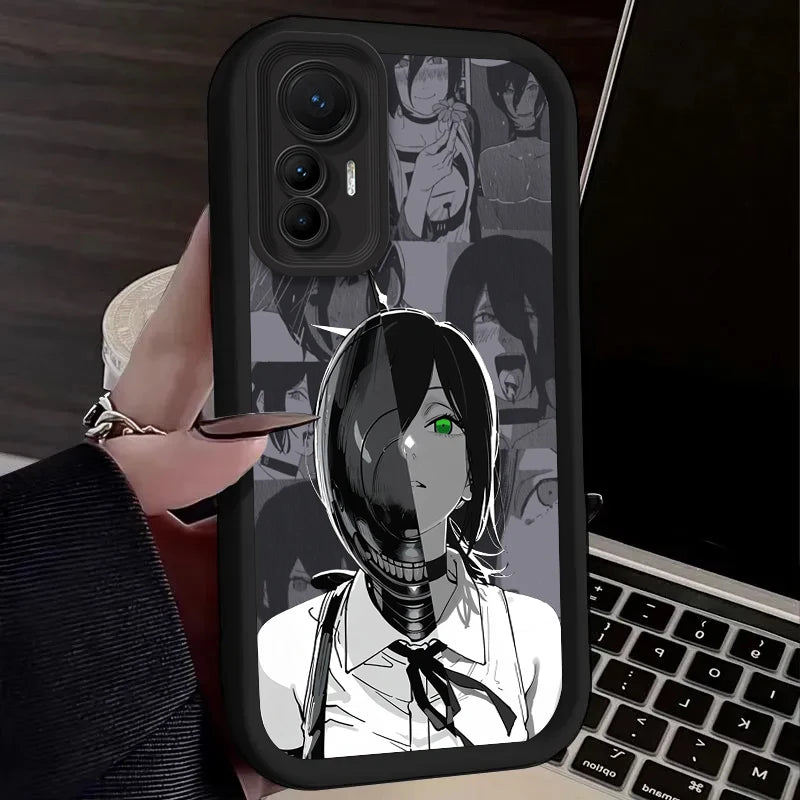 Anime Chainsaw Man Reze Case For Xiaomi Poco X7 X6 X5 X3 NFC F7 F6 F5 F3 M7 M6 Pro 4G 5G Mi 12 11 Lite NE 5G 13T 12T 11T 14T Pro