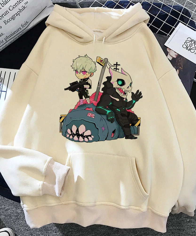 Kaiju No. 8 Hoodie – Y2K Anime Streetwear Pullover