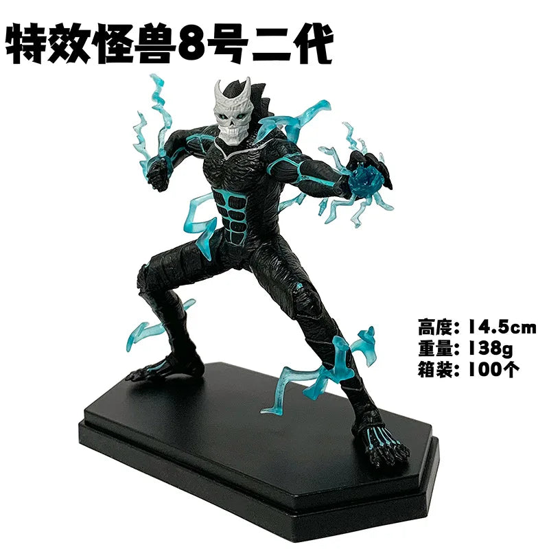 15CM Anime kaiju No.8 Figure Monster Anime Characteristics of Standing Posture And Punching Model Toy Gift Action Figure PVC
