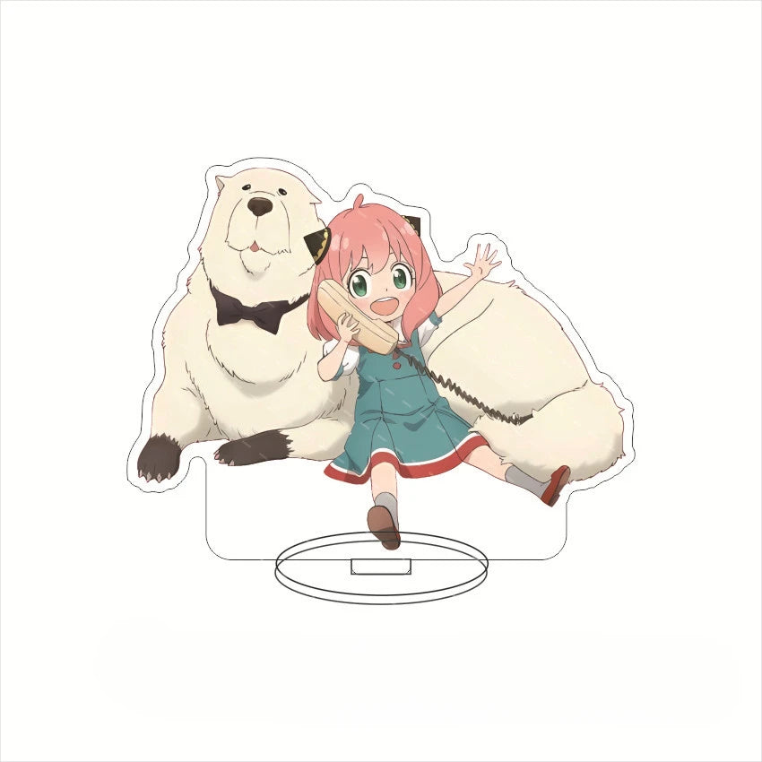 New Hot Anime Spy X Family Acrylic Stand Model Figure Cosplay Plate Holder Topper Birthday Fans Christmas Desk Decor Plate Gift