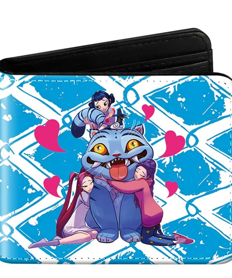Devil Hunter Pu Anime Print Short Mini Wallet Rumi Mira Zoey Saja Boys Figure Change Storage Bag Birthday Gift
