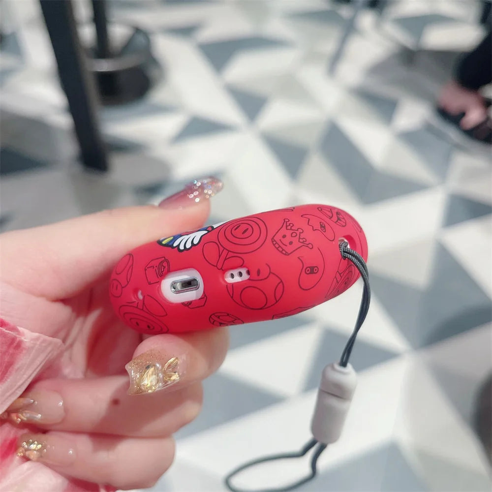 Cute Marios Earphone Cases For Airpods 2 3rd 4 Pro Pro2 Bluetooth Wireless Headphone Charging Cover