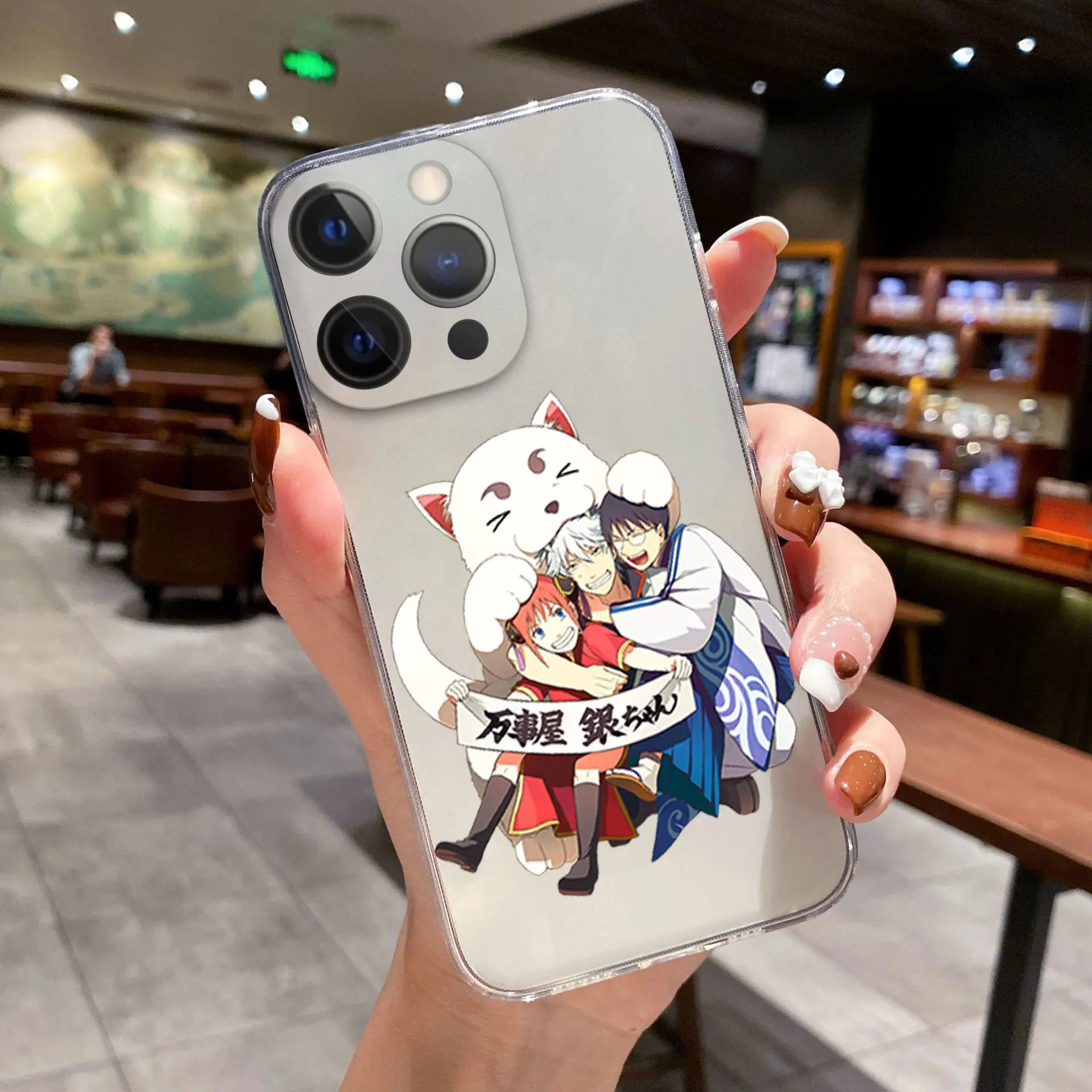 Comics Gintama Gintoki Sakata Phone Cover For iPhone 11 12 13 14 15 16 17 Pro Max 17AIR 16 Plus Clear Soft Silicone TPU Case