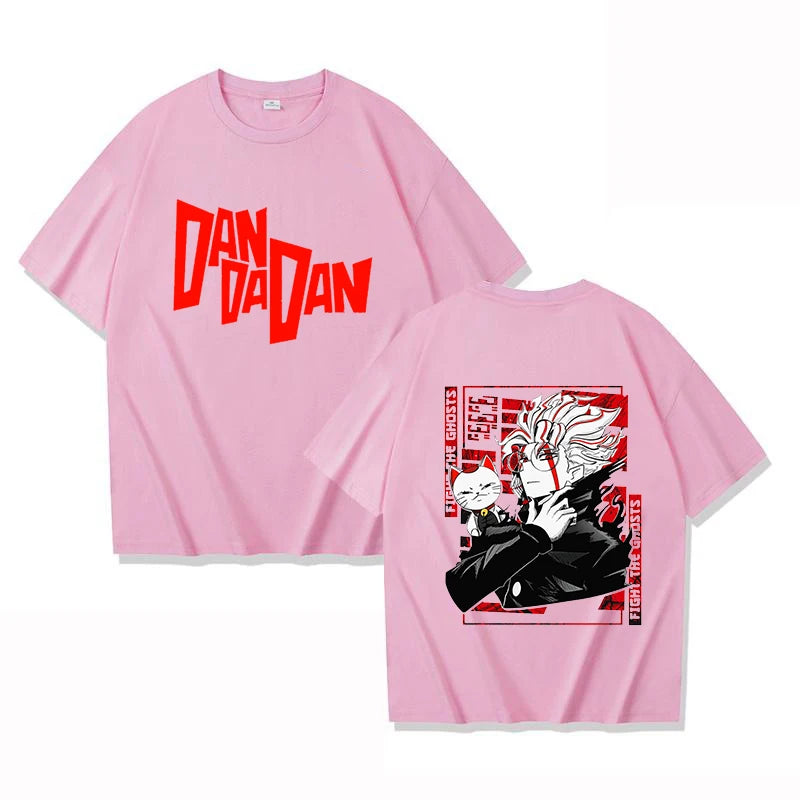 New Anime Dandadan Print T Shirt Women Men Short Sleeve Tops Tees Summer Fashion Loose Casual T-shirt