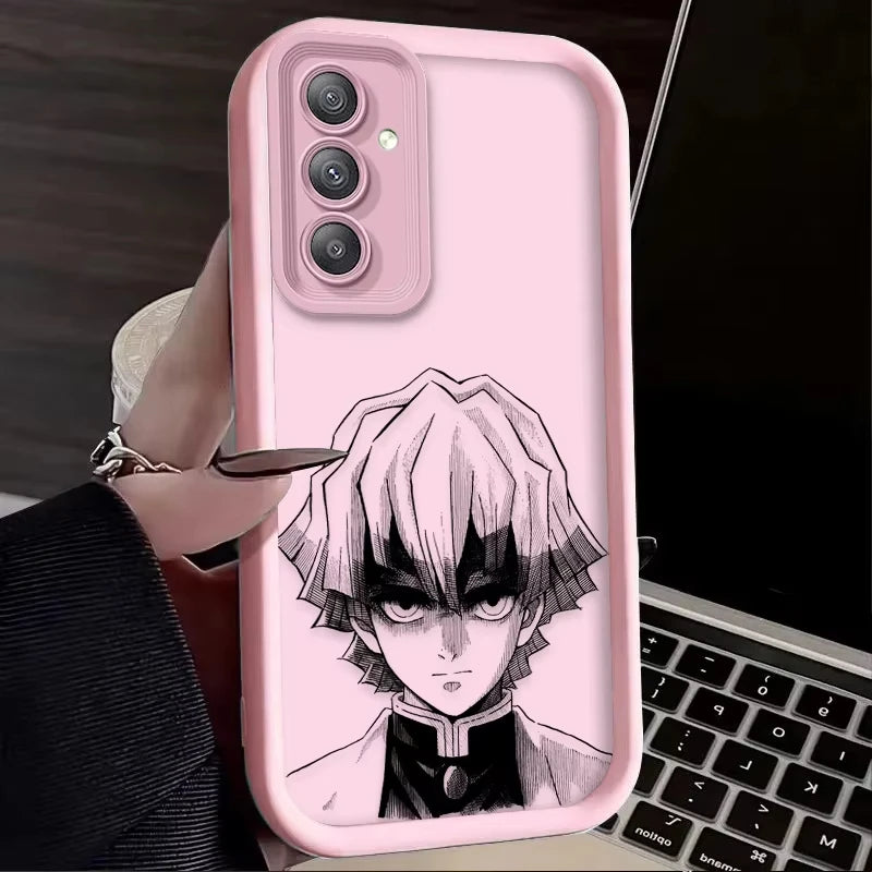 Anime A-Agatsuma Z-Zenitsu Phone Case For Samsung Galaxy A14 A15 5G S21 S22 S23 S24 S25 5G FE Plus Ultra A25 A35 A52 A53 A54 A55