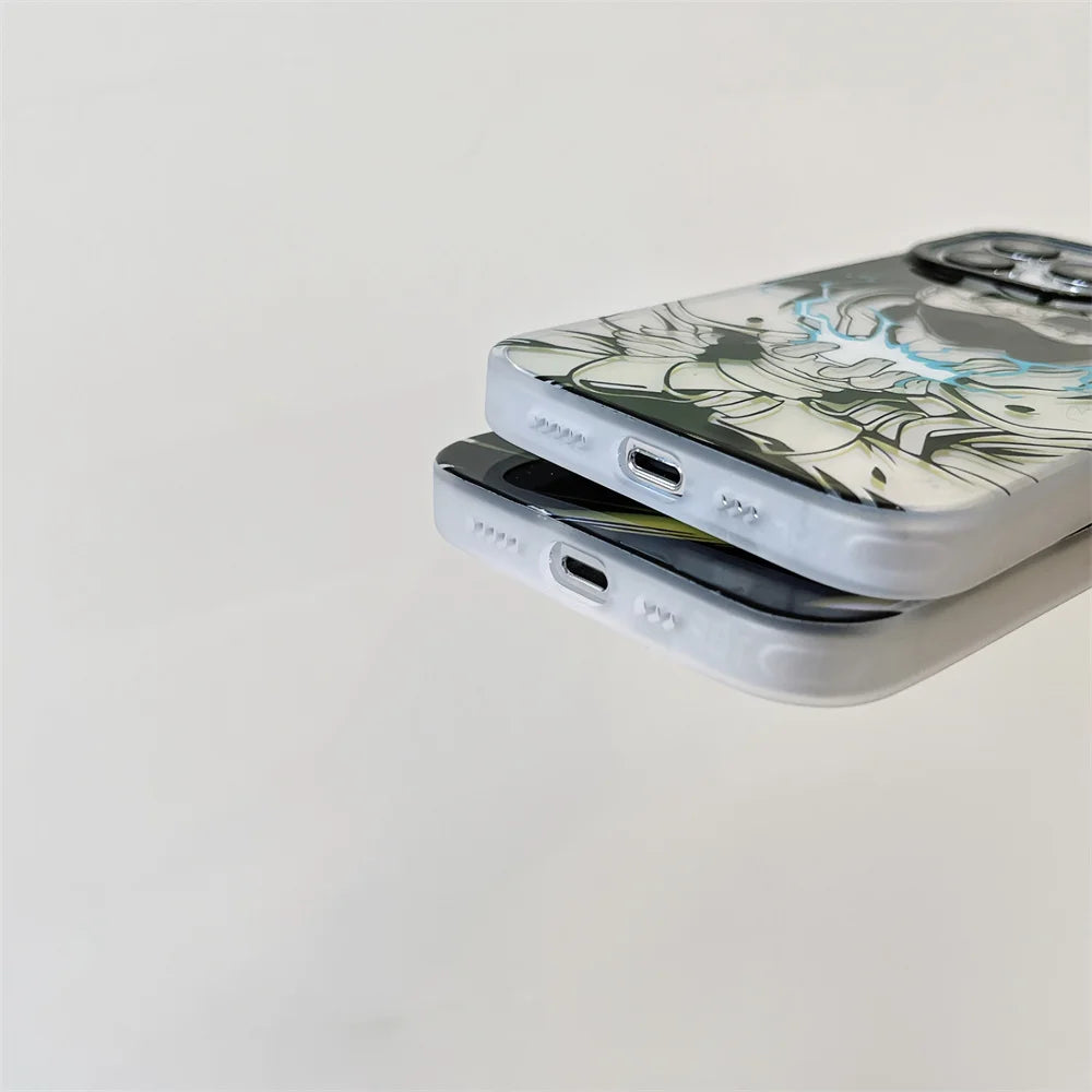 Metal Button Naruto Anime Case For Iphone 14 13 12 Pro Max 13pro 14 Pro Phone Case