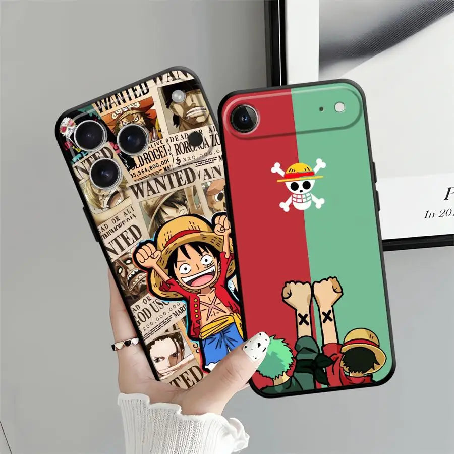 Soft Back Phone Cover Case for iPhone 14 17Air 17 16 Pro Max 15 Plus X XS XR 7 8 13 Mini 11 12 SE Anime Character Cool
