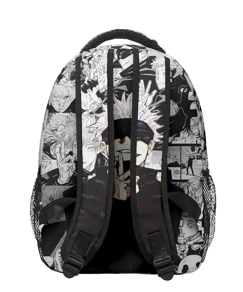 Boy Anime Printed Jujutsu Kaisen Gojo Satoru Backpack Large Capacity Drawstring Bag Student School Bag Travel